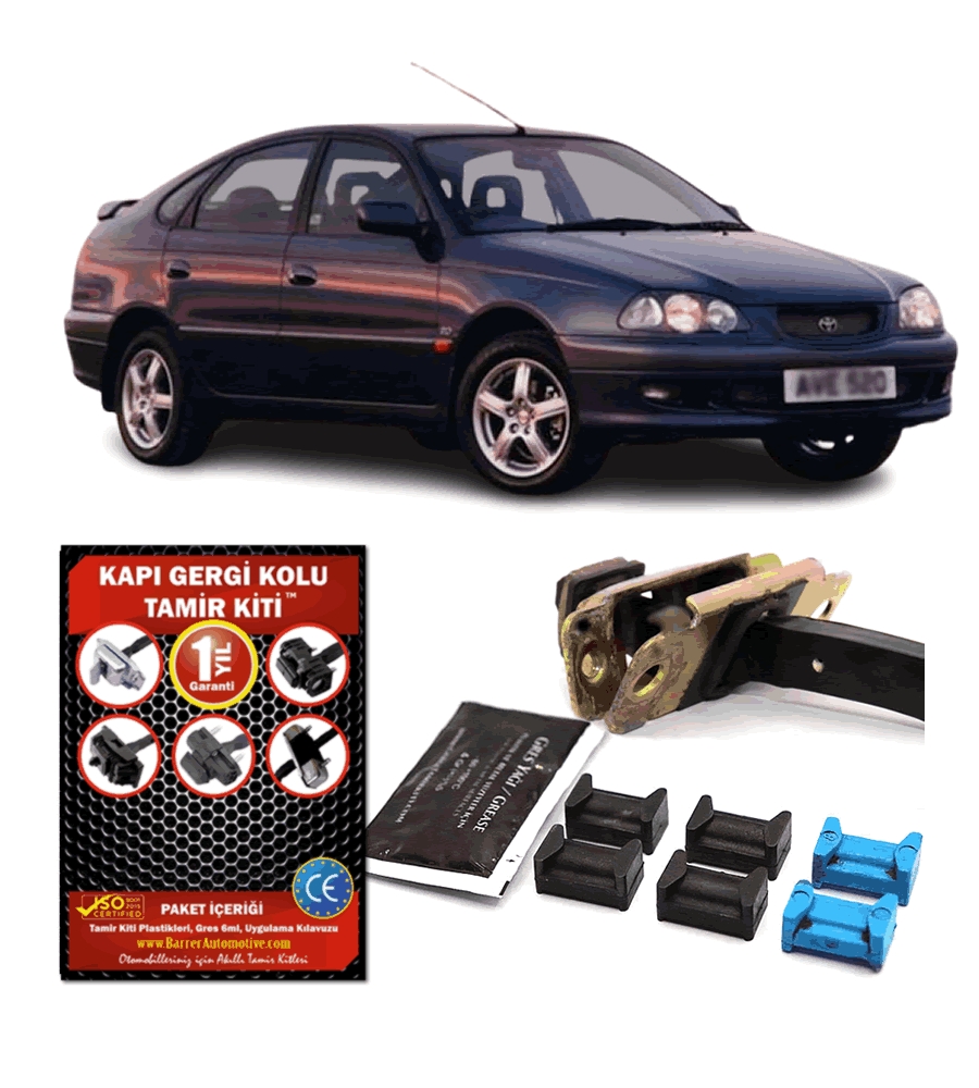 Toyota%20Avensis%20(I)%20Kapı%20Gergi%20Kolu%20(Limitör)%20Tamir%20Kiti%201997-2003