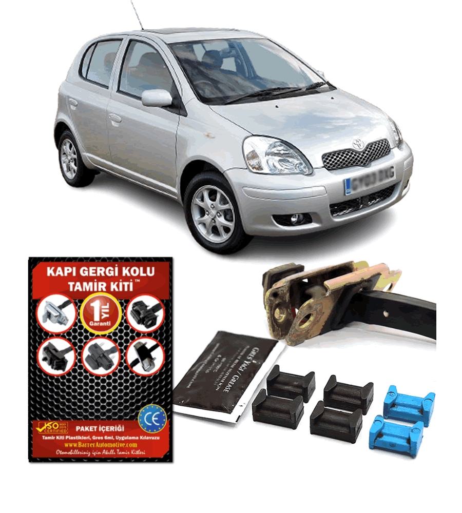 Toyota%20Yaris%20Kapı%20Gergi%20Kolu%20(Limitör)%20Tamir%20Kiti%202003-2006